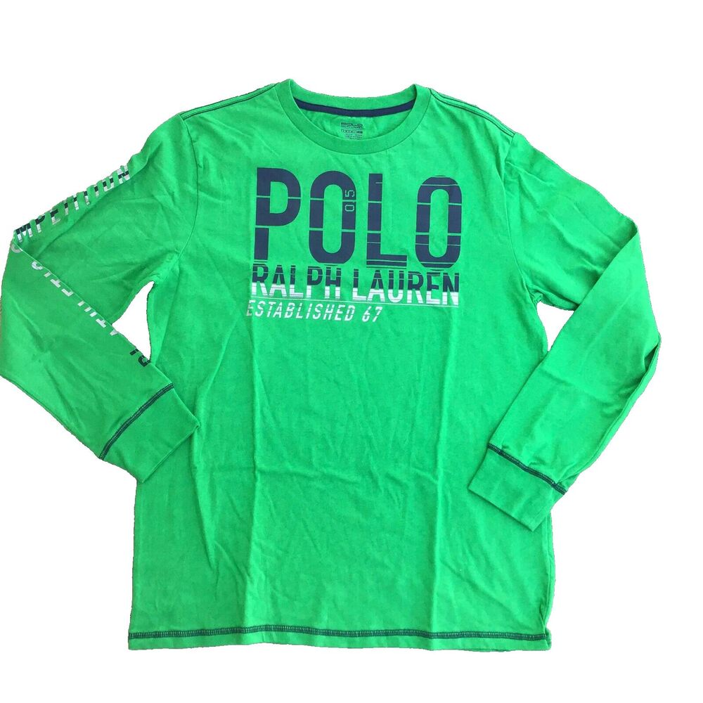 Youth L | POLO Ralph Lauren Boy's Graphic Long Sleeve Tee T-Shirt
